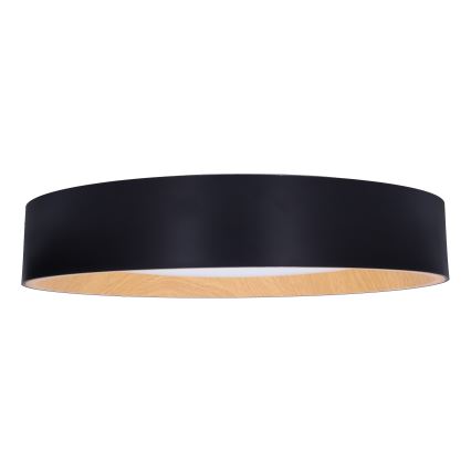 LED Stmievateľné stropné svietidlo LARIOS LED/48W/230V 3000-6500K pr.39 cm čierna + diaľkové ovládanie