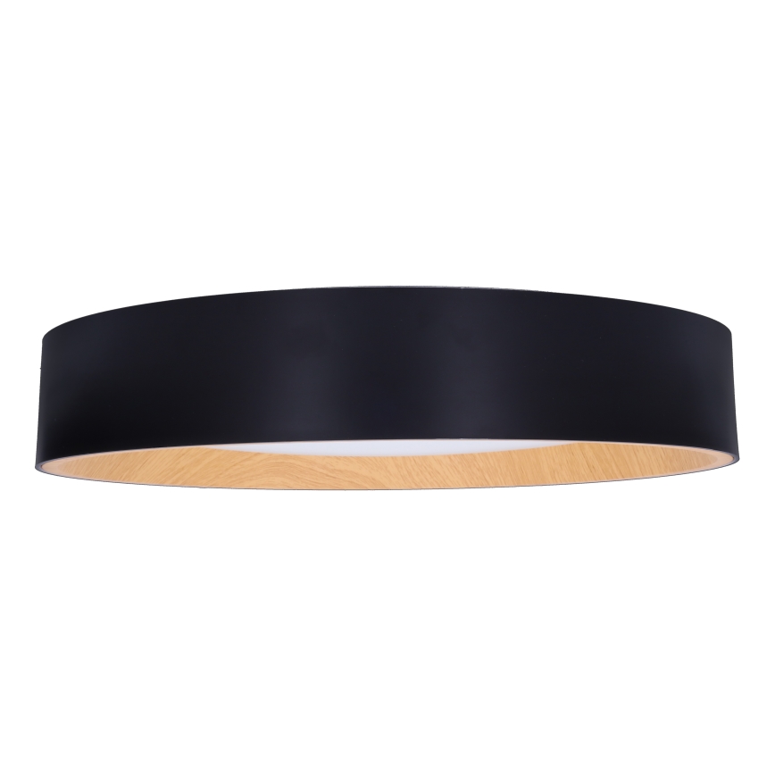 LED Stmievateľné stropné svietidlo LARIOS LED/48W/230V 3000-6500K pr.39 cm čierna + diaľkové ovládanie
