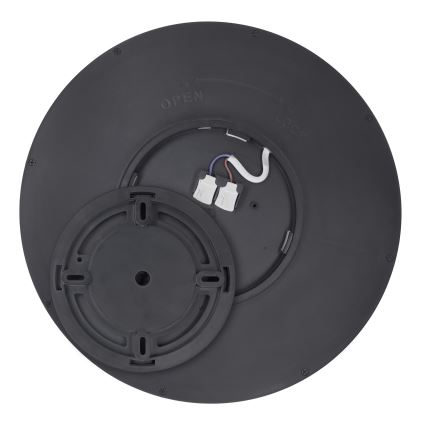 LED Stmievateľné stropné svietidlo ESTELA LED/36W/230V pr.30 cm čierna + diaľkové ovládanie