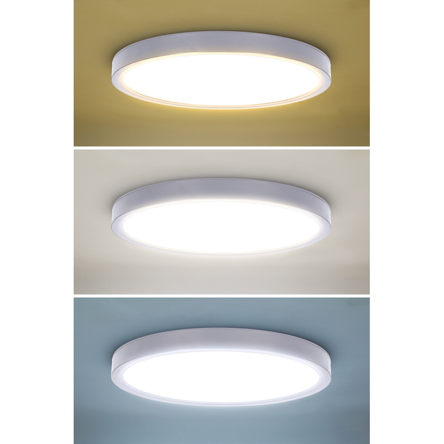 LED Stmievateľné stropné svietidlo ESTELA LED/36W/230V pr.30 cm biela + diaľkové ovládanie