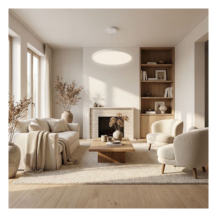 LED stmievateľné stropné prisadené alebo závesné svietidlo LED/40W/230V 3000-6500K + diaľkové ovládanie