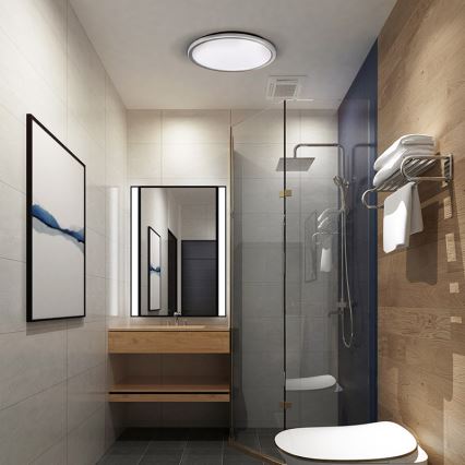 LED Kúpeľňové stropné svietidlo ACATE LED/24W/230V 3000/4000/6000K pr. 29,3 cm IP54