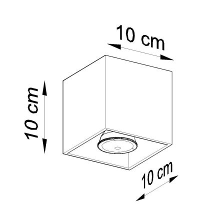 Bodové svietidlo QUAD 1 1xGU10/10W/230V biela