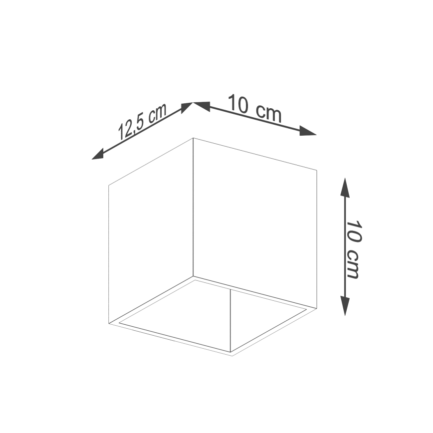 Nástenné bodové svietidlo QUAD 1 1xG9/8W/230V čierna
