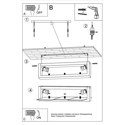 Stropné svietidlo FENIKS 2 2xE27/60W/230V breza/buk/biela