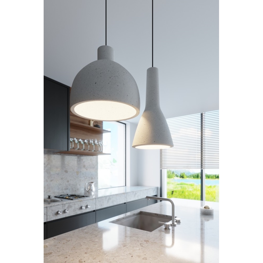 Luster na lanku DAMASO 1xE27/60W/230V betón