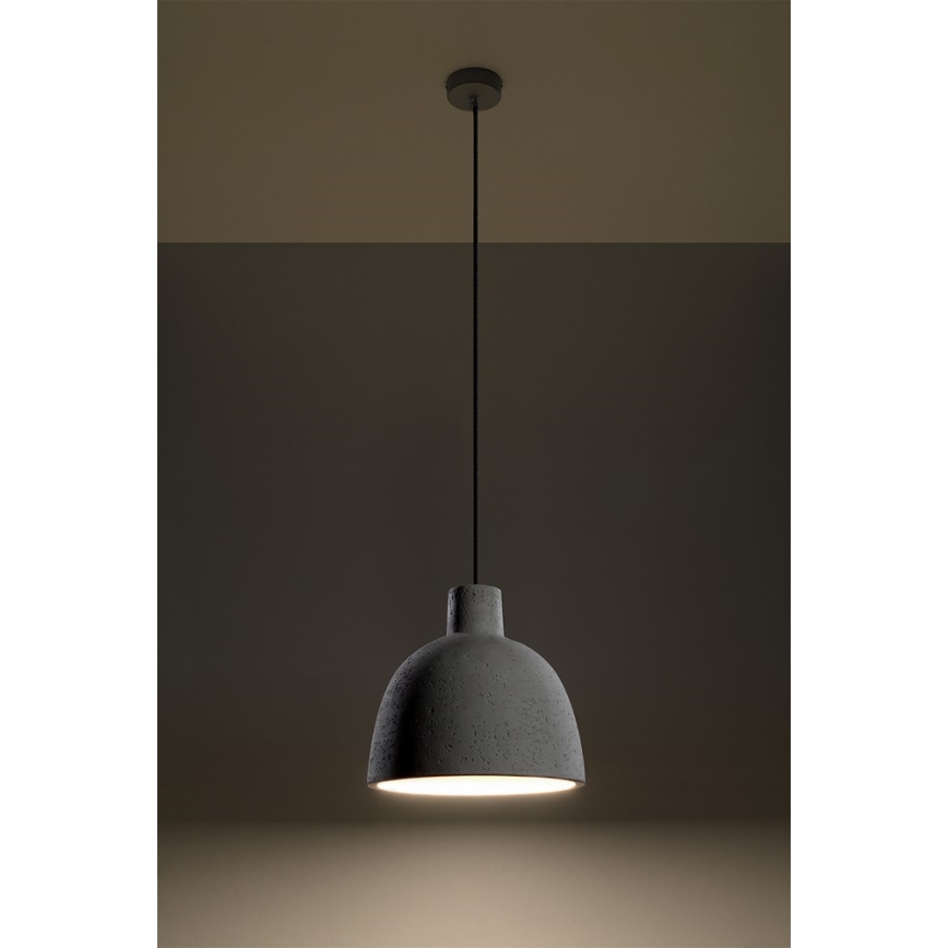 Luster na lanku DAMASO 1xE27/60W/230V betón