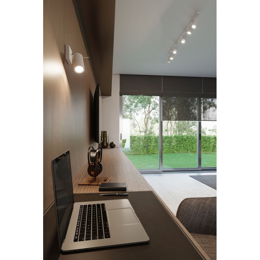 Sollux SL.0331 - Bodové svietidlo RING 4L 4xGU10/40W/230V biela
