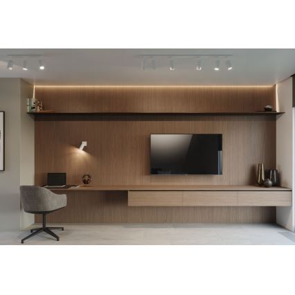 Sollux SL.0331 - Bodové svietidlo RING 4L 4xGU10/40W/230V biela