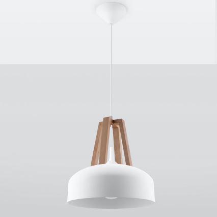 Luster na lanku CASCO 1xE27/60W/230V pr. 30 cm breza