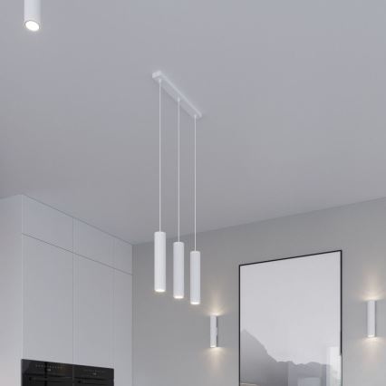 Sollux SL.0435 - Stropné svietidlo LAGOS 1xGU10/40W/230V biela