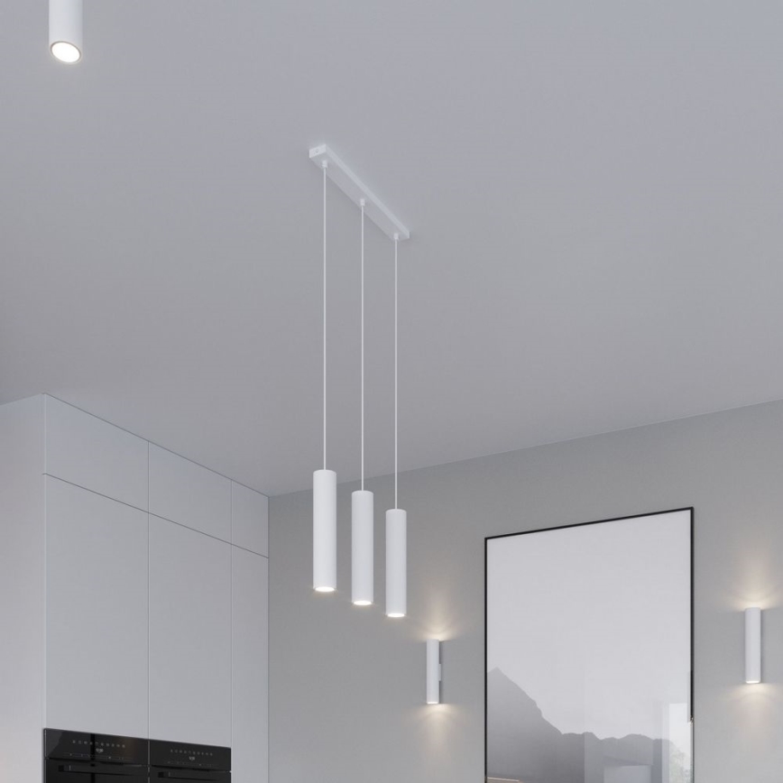 Sollux SL.0435 - Stropné svietidlo LAGOS 1xGU10/40W/230V biela