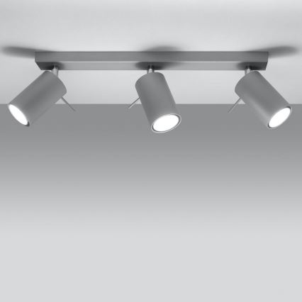Stropné bodové svietidlo RING 3xGU10/10W/230V