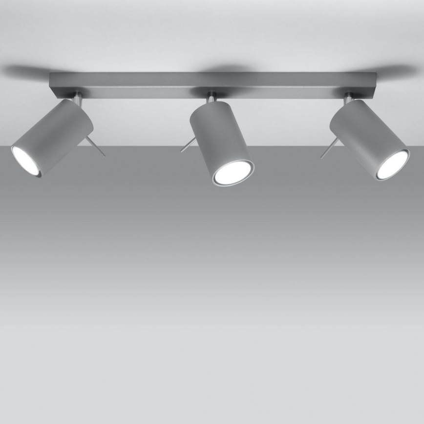 Stropné bodové svietidlo RING 3xGU10/10W/230V