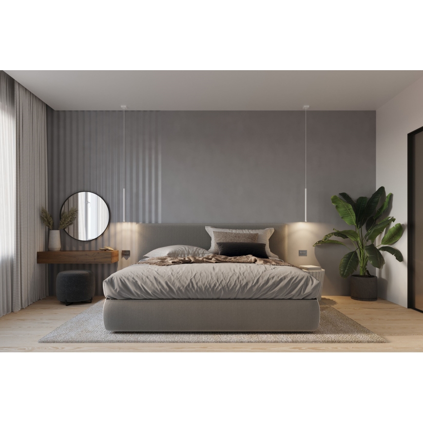 Luster na lanku PASTELO 3xG9/8W/230V biela