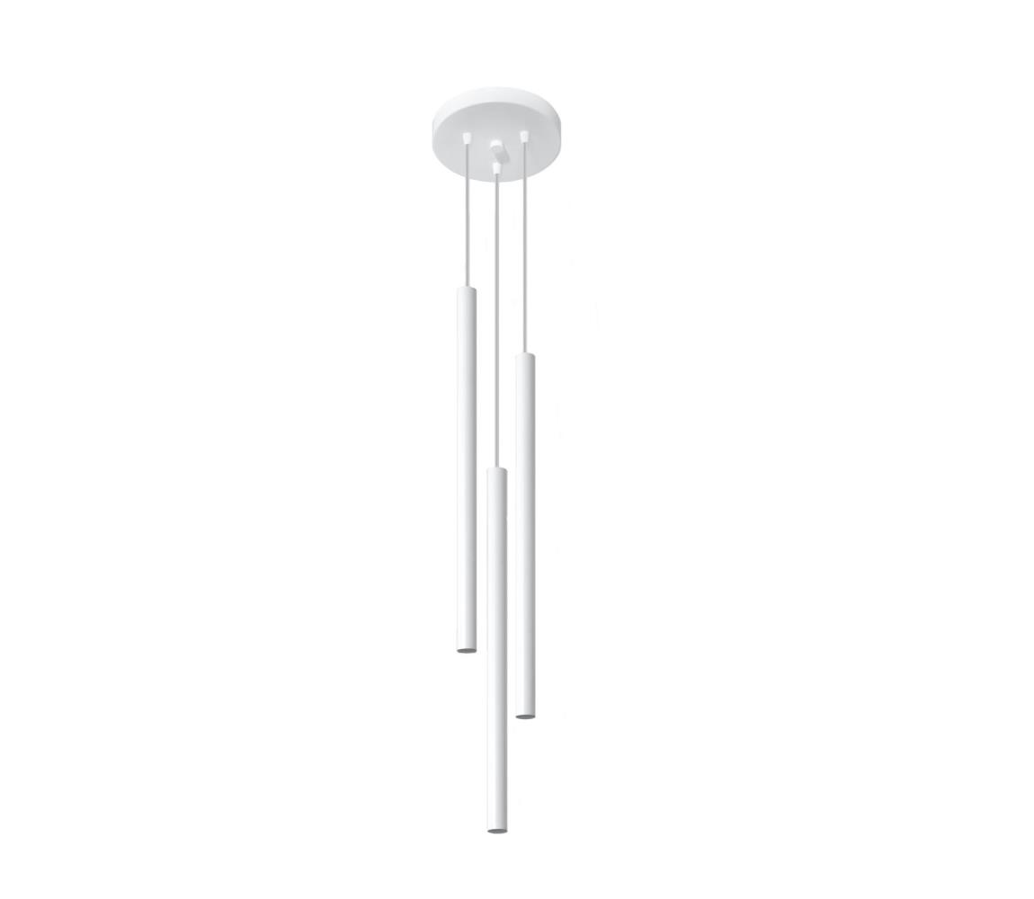  SL.0467 - Luster na lanku PASTELO 3xG9/8W/230V biela SL.0467