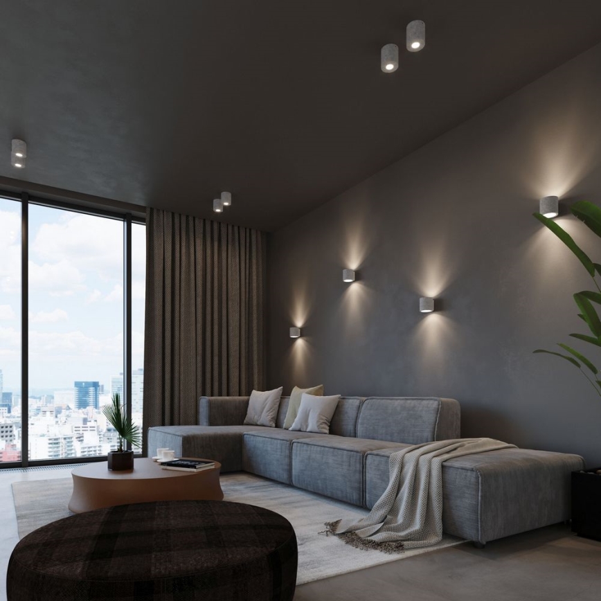 Sollux SL.0488 - Stropné svietidlo ORBIS 1xGU10/40W/230V beton