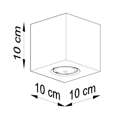 Bodové svietidlo QUAD 1xGU10/10W/230V buk