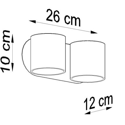 Nástenné bodové svietidlo ORBIS 2xG9/40W/230V biela