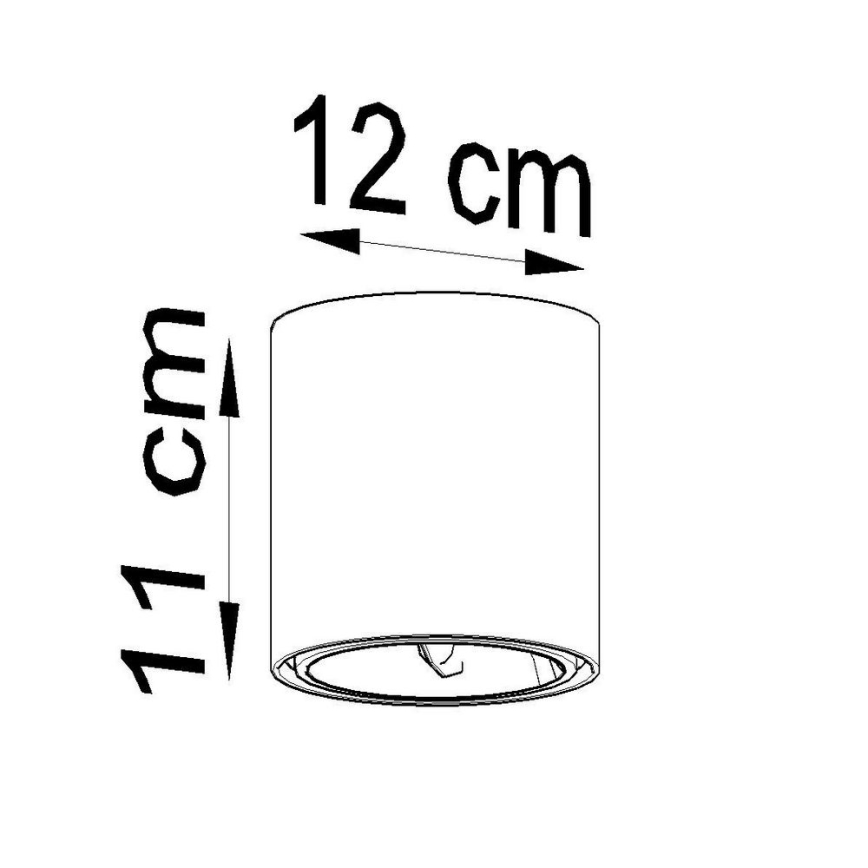 Bodové svietidlo TIUBE1xGU10-AR111/10W/230V