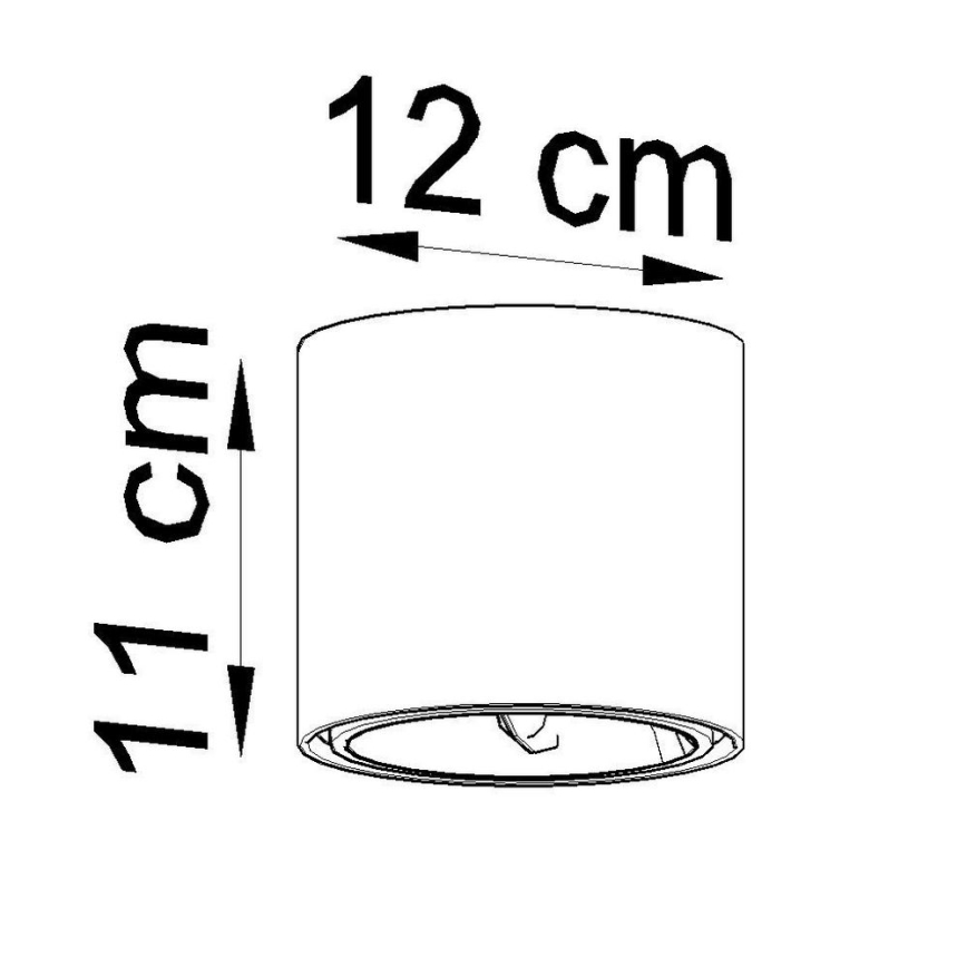 Bodové svietidlo TIUBE 1xGU10-AR111/10W/230V