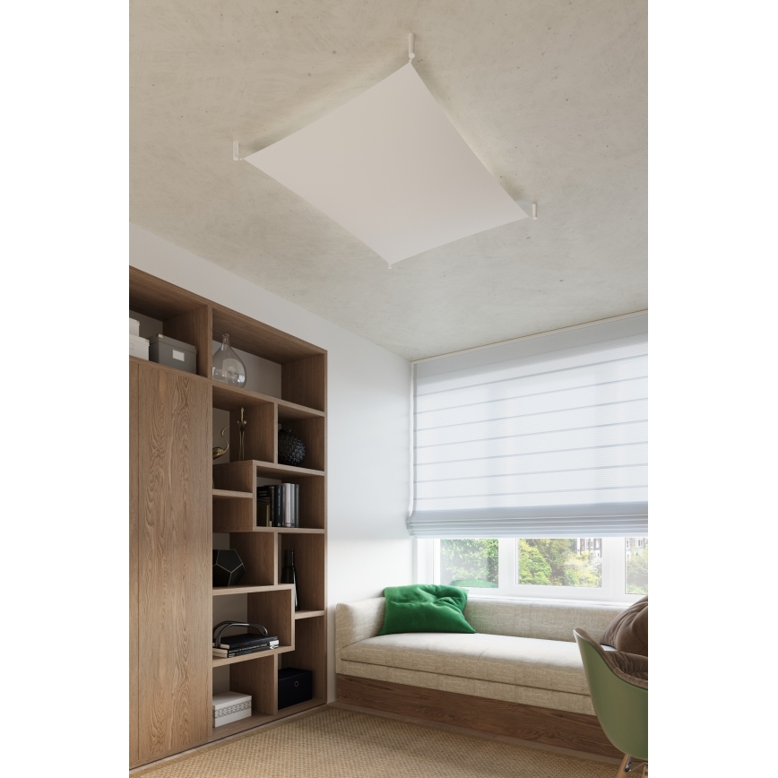 LED stropné svietidlo LUNA 4xG13/8,5W/230V 10,5x10,5 cm biele
