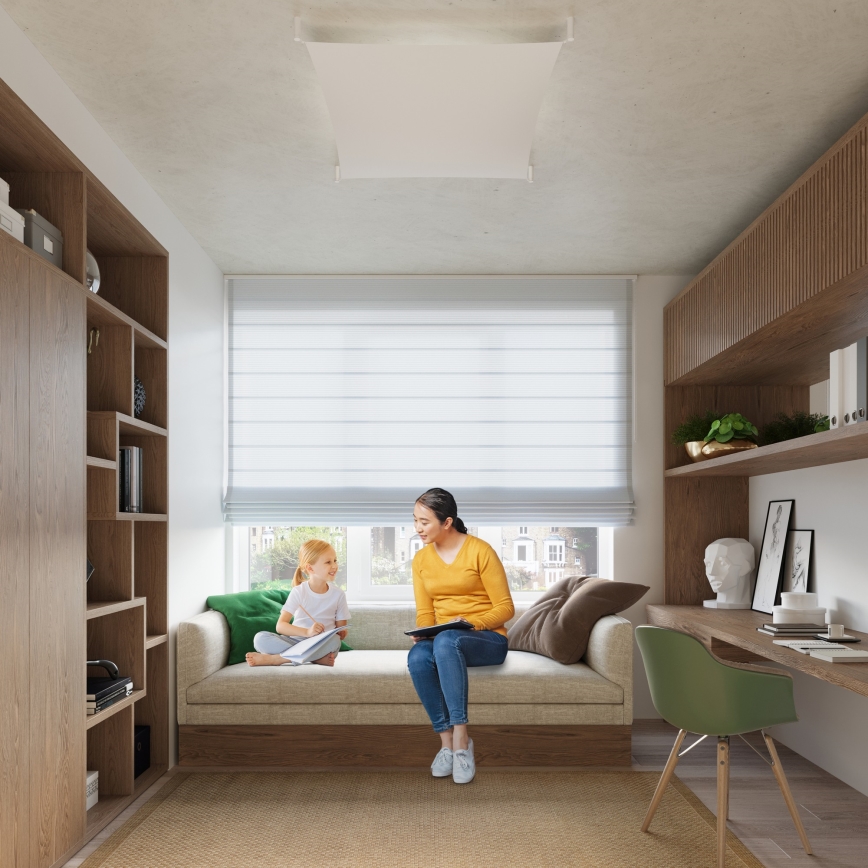 LED stropné svietidlo LUNA 4xG13/8,5W/230V 105x105 cm biela