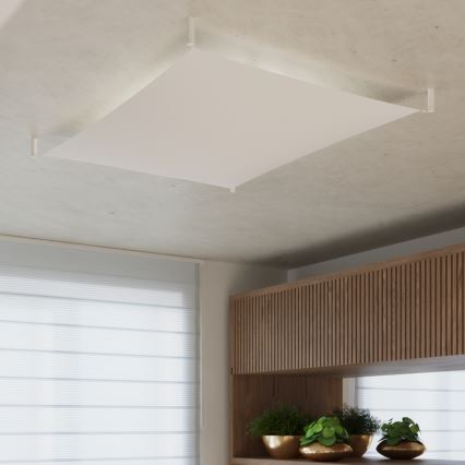 LED stropné svietidlo LUNA 4xG13/8,5W/230V 105x105 cm biela