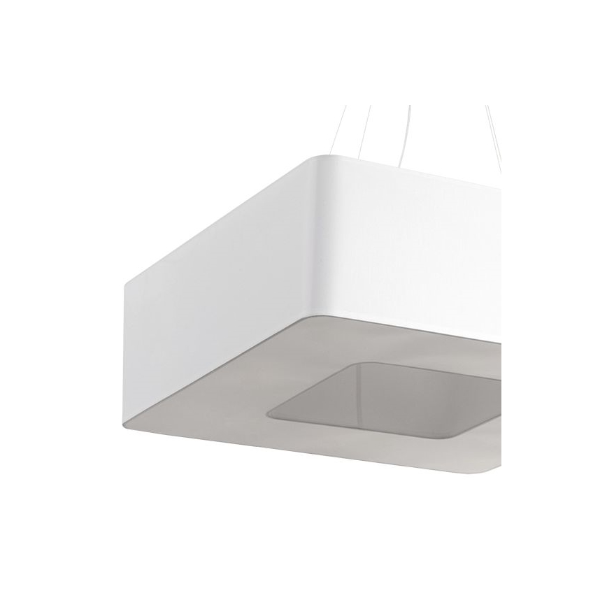 Luster na lanku URANO 8xE27/60W/230V 60 cm biela