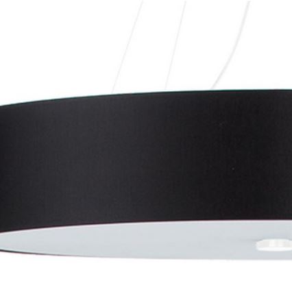 Luster na lanku SKALA 6xE27/60W/230V pr. 80 cm čierna