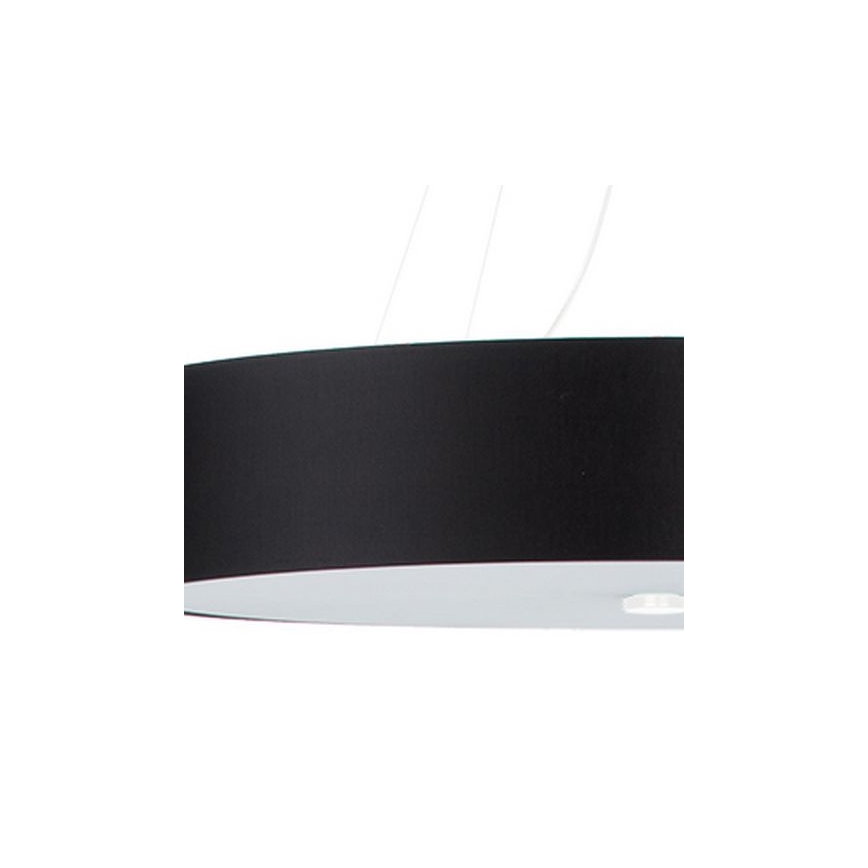 Luster na lanku SKALA 6xE27/60W/230V pr. 80 cm čierna