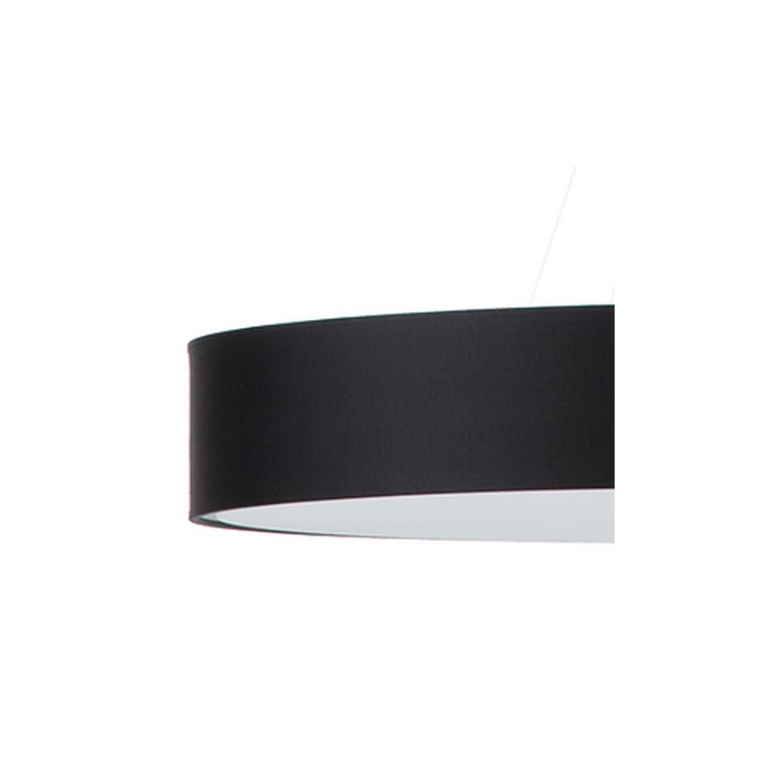 Luster na lanku SKALA 6xE27/60W/230V pr. 100 cm čierna