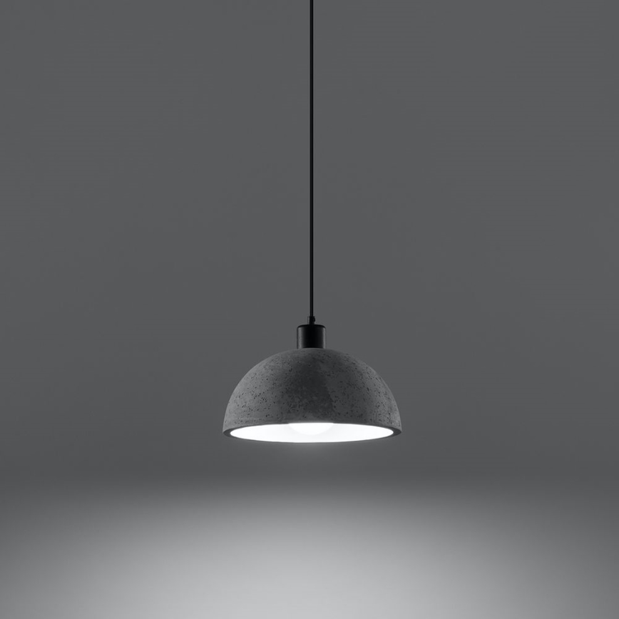 Luster na lanku PABLITO 1xE27/60W/230V betón