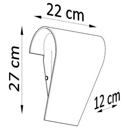 Nástenné svietidlo CLINO 1xE27/46W/230V