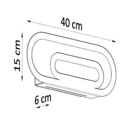 Nástenné svietidlo SACCON 2xG9/40W/230V