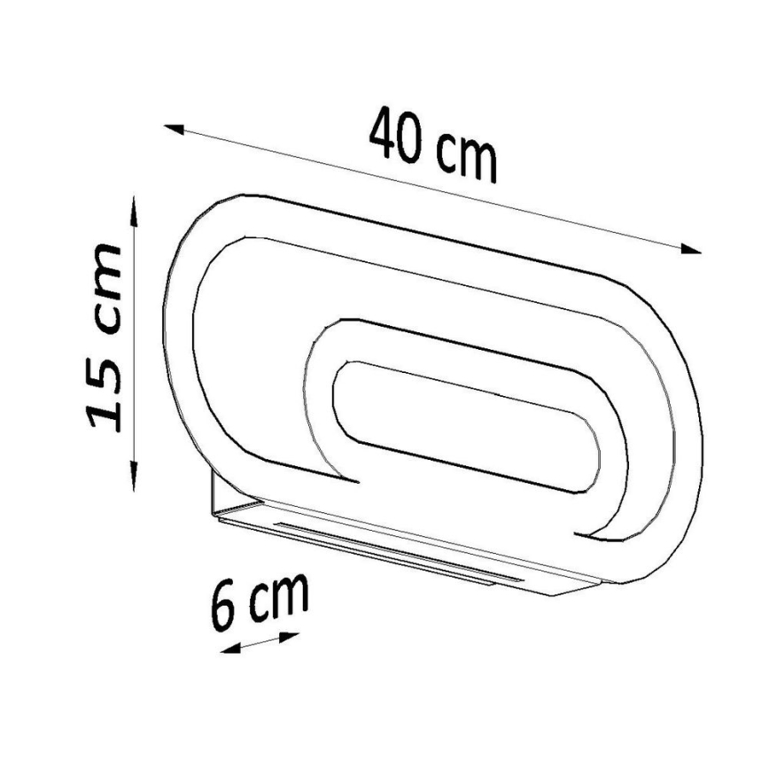Nástenné svietidlo SACCON 2xG9/40W/230V