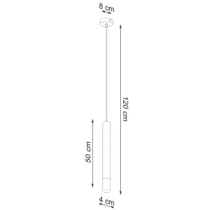 Luster na lanku VIZIER 1xG9/12W/230V biela