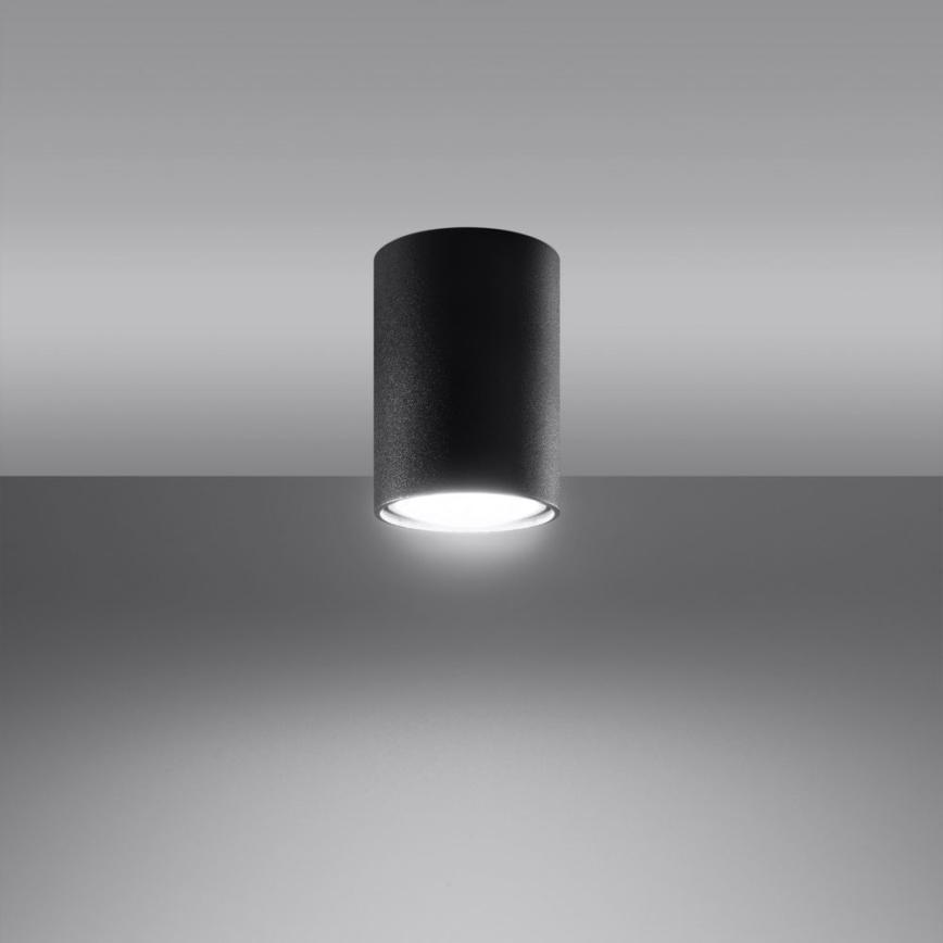 Bodové svietidlo LAGOS 1xGU10/10W/230V 10 cm čierna
