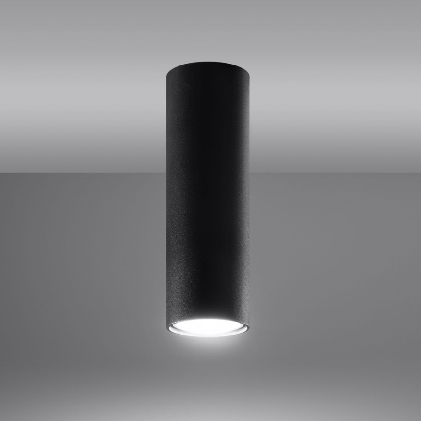 Bodové svietidlo LAGOS 1xGU10/10W/230V 20 cm čierna