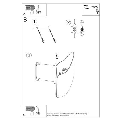 Nástenné svietidlo TILA 2xG9/40W/230V 40 cm biela