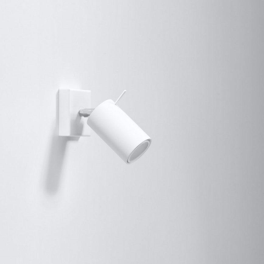 Nástenné bodové svietidlo RING 1xGU10/10W/230V biela