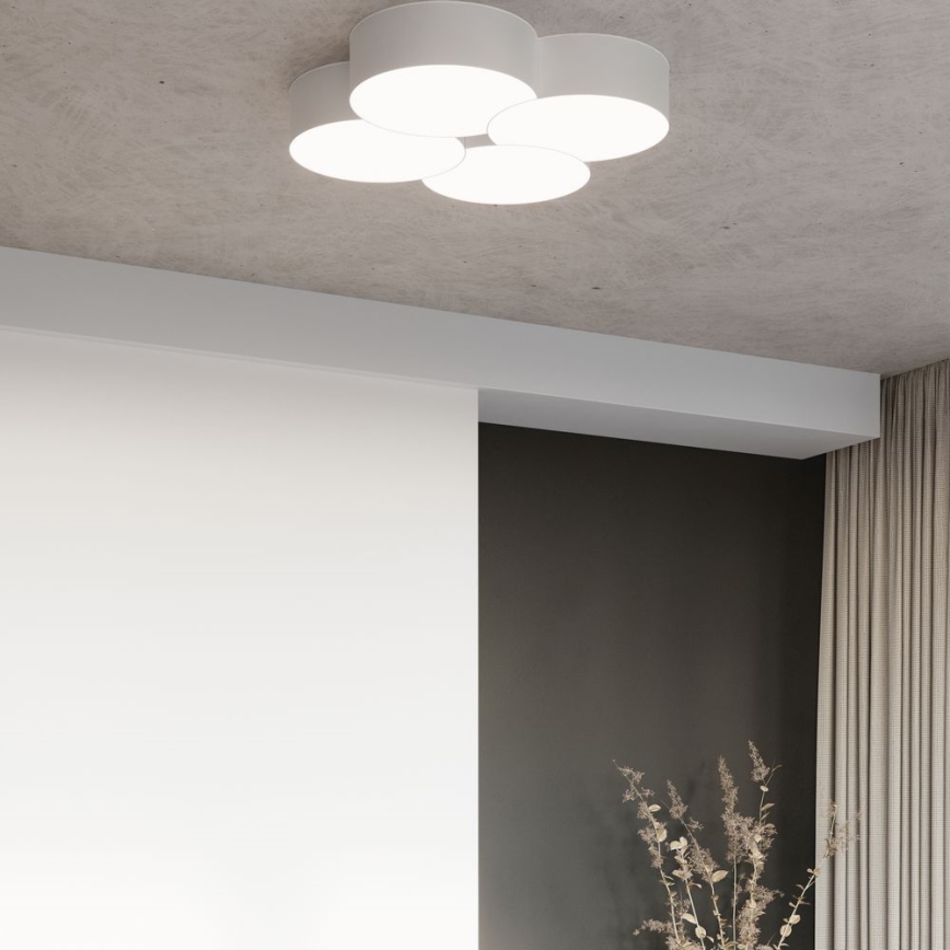 Stropné svietidlo CIRCLE 8xE27/60W/230V biela
