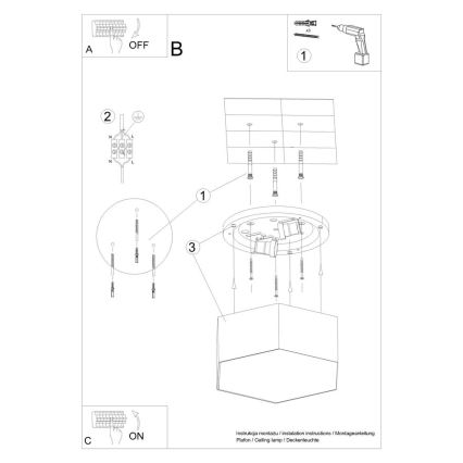 Stropné svietidlo SUNDE 2xE27/60W/230V 11,5 cm biela