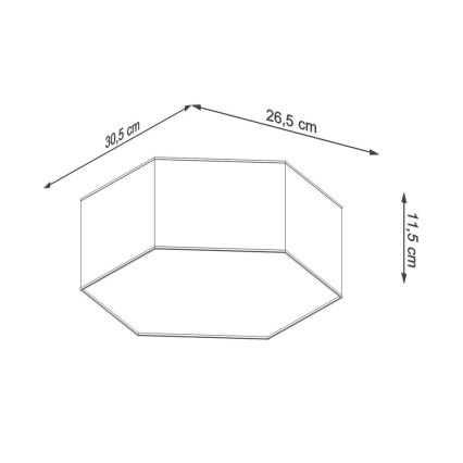 Stropné svietidlo SUNDE 2xE27/60W/230V 11,5 cm biela