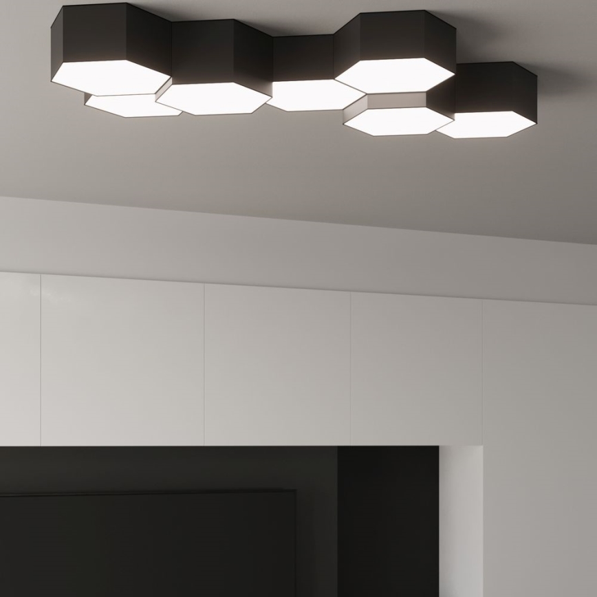 Stropné svietidlo SUNDE 2xE27/60W/230V 13,5 cm čierna