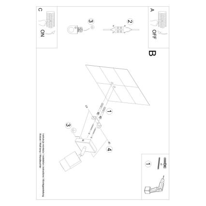 Nástenné bodové svietidlo NERO 1xGU10/40W/230V čierna/zlatá