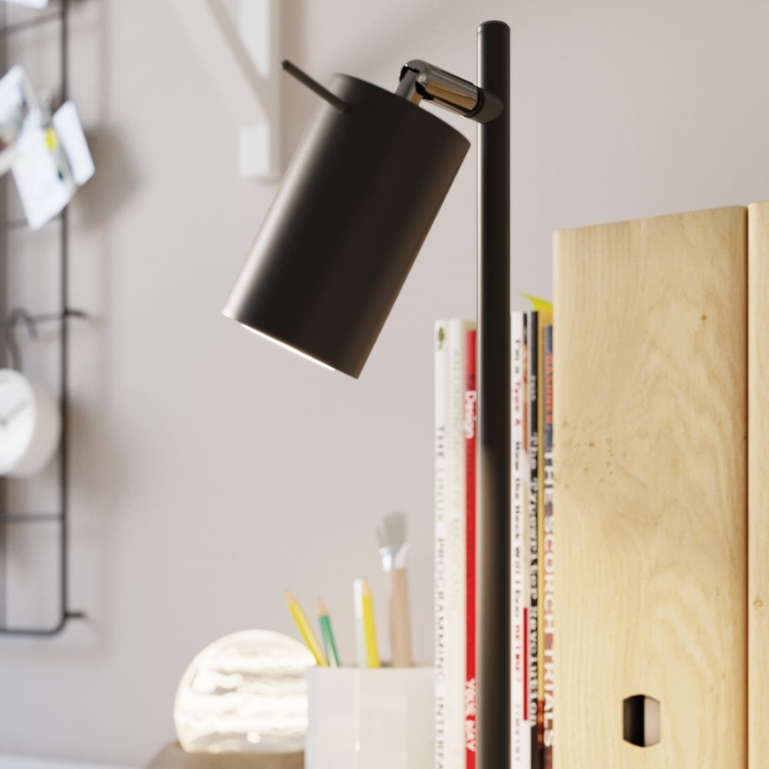 Stolná lampa RING 1xGU10/10W/230V čierna