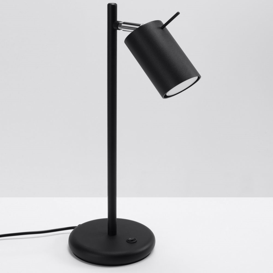 Stolná lampa RING 1xGU10/10W/230V čierna