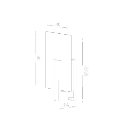 Stropné svietidlo LAPPO 2xE27/15W/230V biela