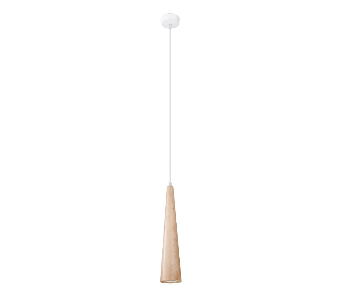 SL.1100 - Závesný luster SULA na lanku 1xGU10/10W/230V priemer 8 cm béžový SL.1100